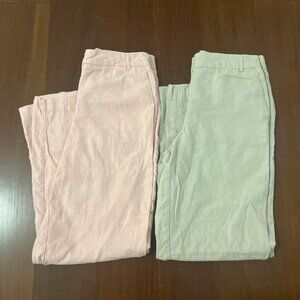 Women’s dressy linen pants trousers bundle